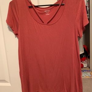 TARGET- Red v-neck tee shirt